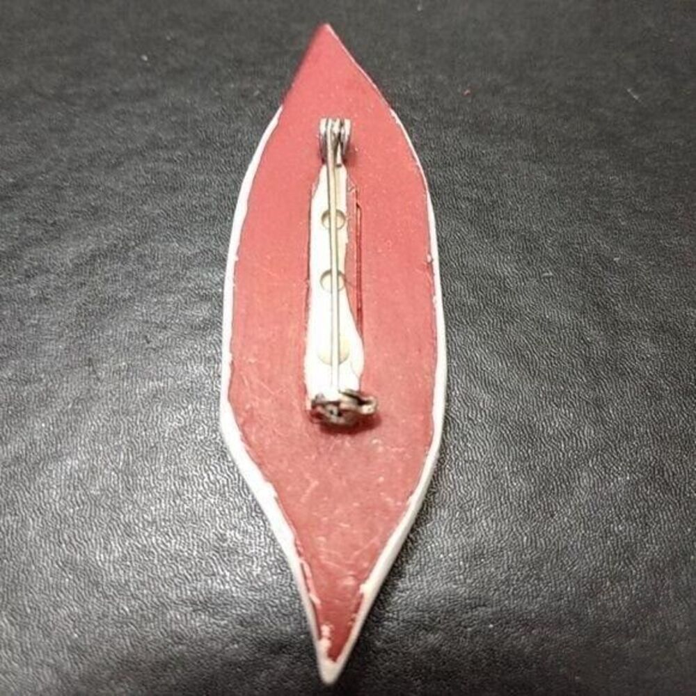 Vintage painted Santa Claus head brooch - Picture 6 of 8